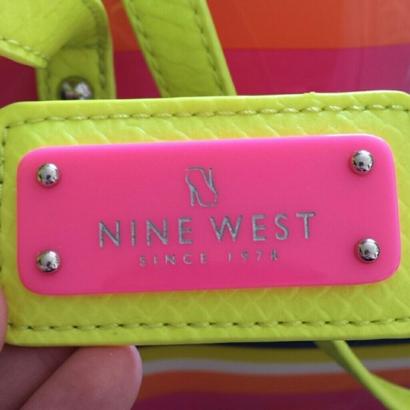 Nine West PVC Rainbow Tote - Picture 4 of 5